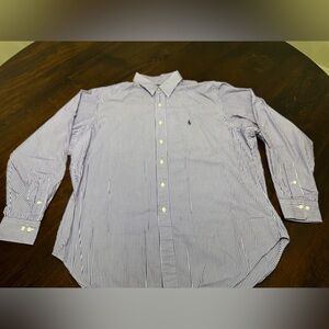 Ralph Lauren XL Classic Andrew Fit Popplin dress shirt. 36/37 Neck 17.5.